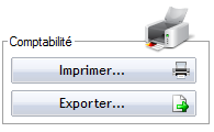 Exportation au format csv ou Excel de la comptabilité