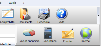 Menu des calculs financiers